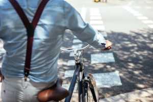 Tipps für das sichere Fahrrad schieben