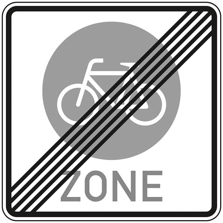 Was bedeutet das Schild Fahrradzone?
